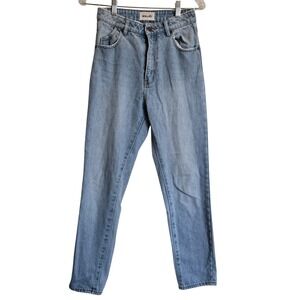 Rolla's Size 25 Duster's Light Blue High Rise Cotton Denim Straight Women's Jean